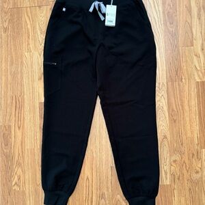 Figs Black Jogger Pants medium